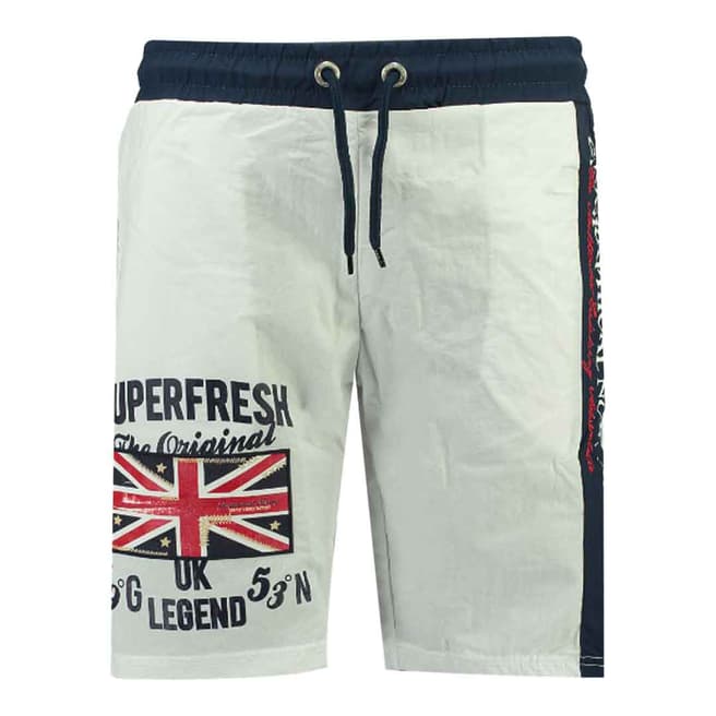 Geographical Norway White Quodesh Ass A Swim Shorts