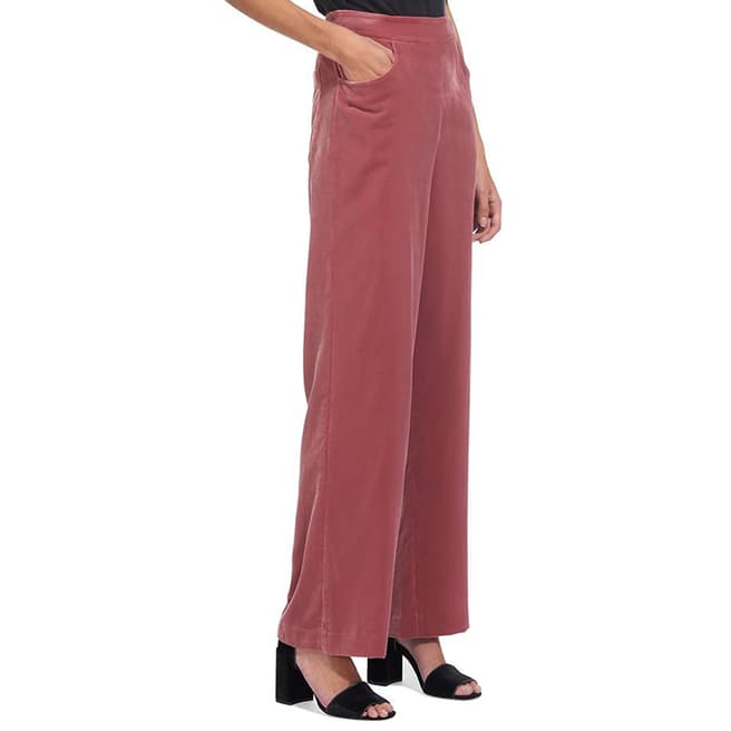 WHISTLES Pink Corinna Wide Trousers