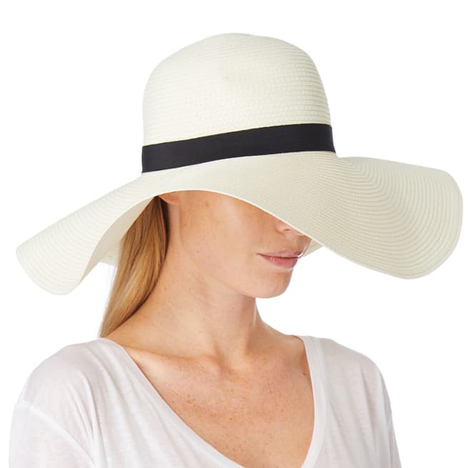  Cream Woven Sun Hat