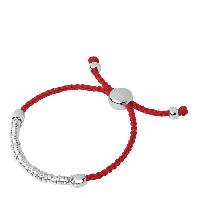 Links of London Red Silver Effervescence Cord Bracelet