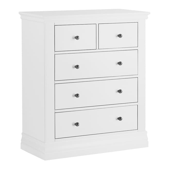 Home Boutique Toulouse 2+3 Drawer Chest, White