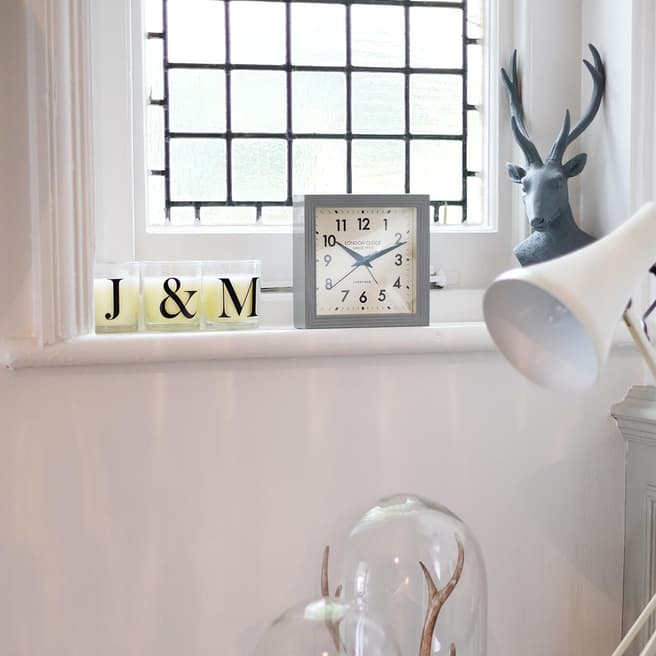 London Clock Company Grey Express Clock 16x16x5cm
