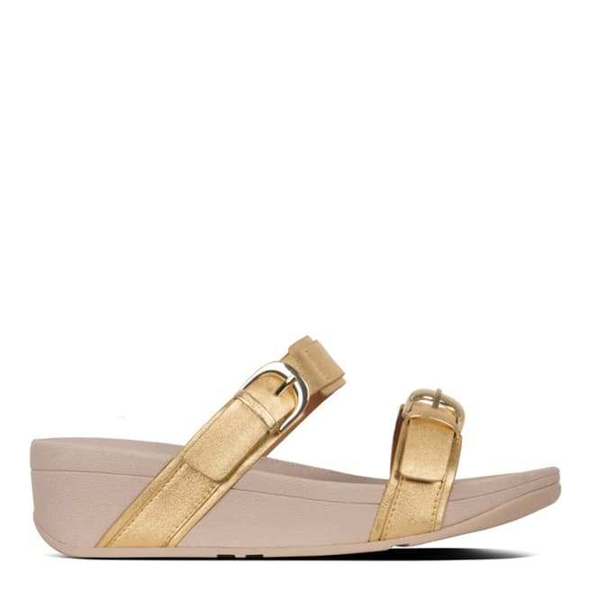 FitFlop Gold Edit Metallic Leather Slide