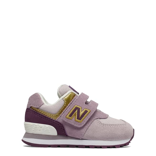 New Balance Baby Light Purple Suede Trainers