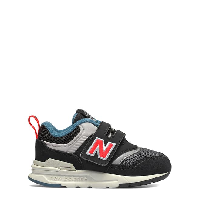 New Balance Baby Black/Multi Suede Trainers