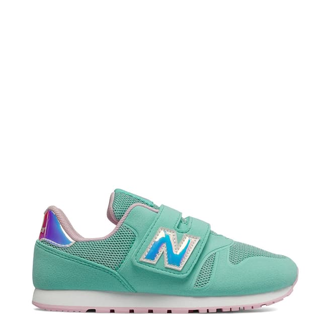 New Balance Kids Turquoise Suede Trainers