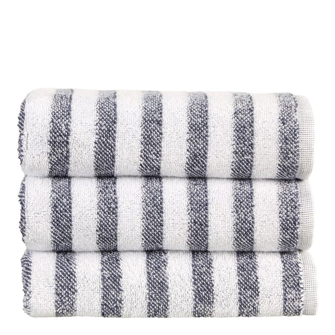Christy Soho Stripe Bath Towel, Ocean