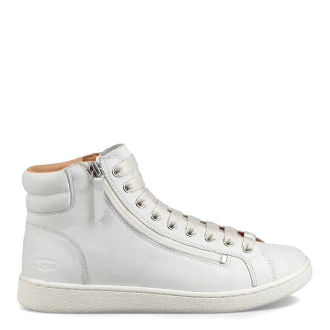 UGG White Olive Leather Sneaker