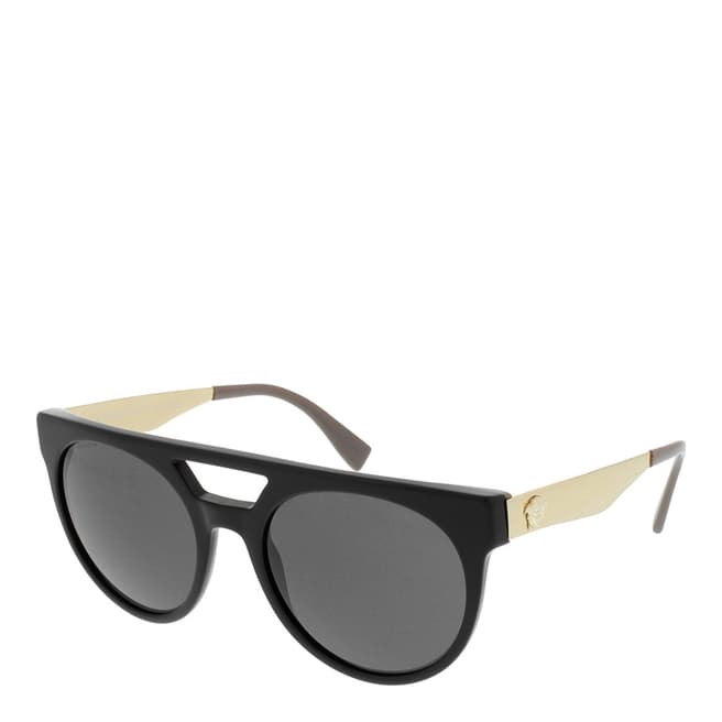 Versace Women's Black/Gold Versace Sunglasses 55mm