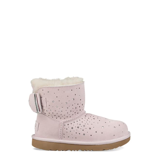 UGG Soft Pink Classic II Stargirl Bow Mini Boots