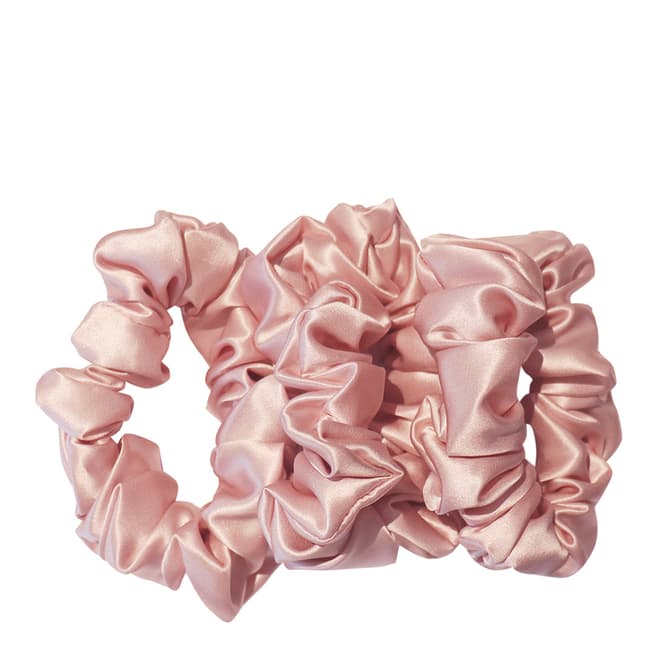 Slip Pack of 3 Silk Large Scrunchies, Pink