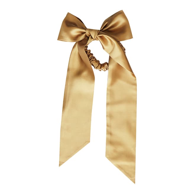 Slip Silk Ribbon & Scrunchie Set, Gold