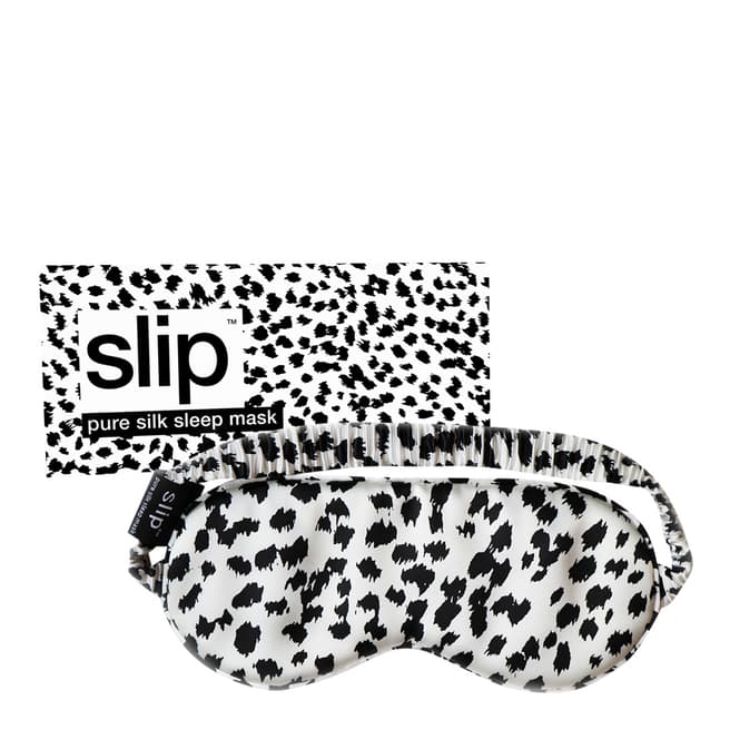 Slip Silk Sleep Mask, Black Leopard