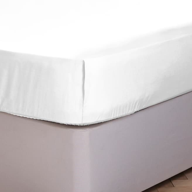 Silentnight Pure Cotton Double Fitted Sheet, White