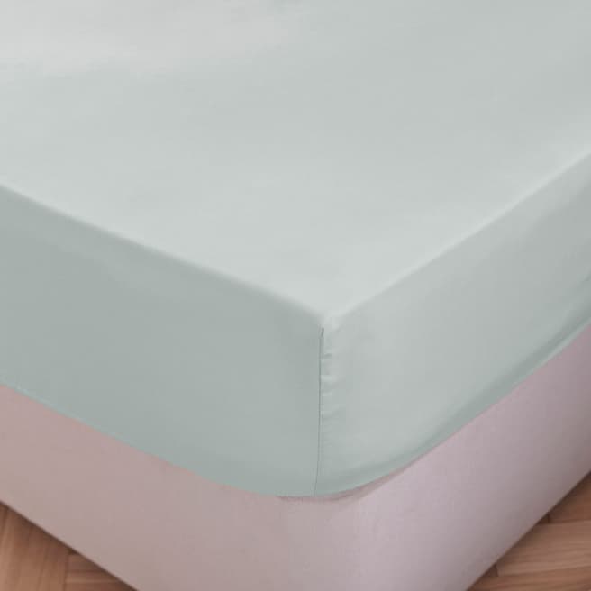 Silentnight Pure Cotton Super King Fitted Sheet, Duck Egg