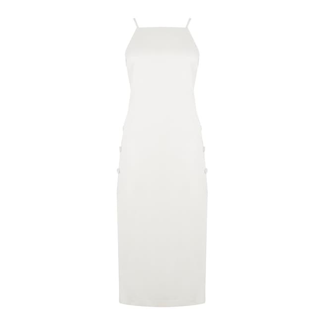 Oasis Off White Button Side Dress