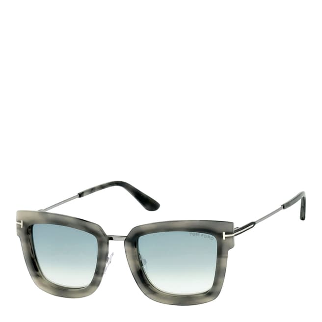Tom Ford Women's Brown/Blue Lara Sunglasses 52mm