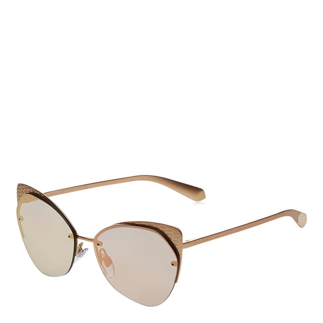 Bvlgari Unisex Pink/Gold Bvlgari Sunglasses 58mm