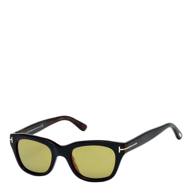 Tom Ford Men's Black/Green Sunglasses 54mm