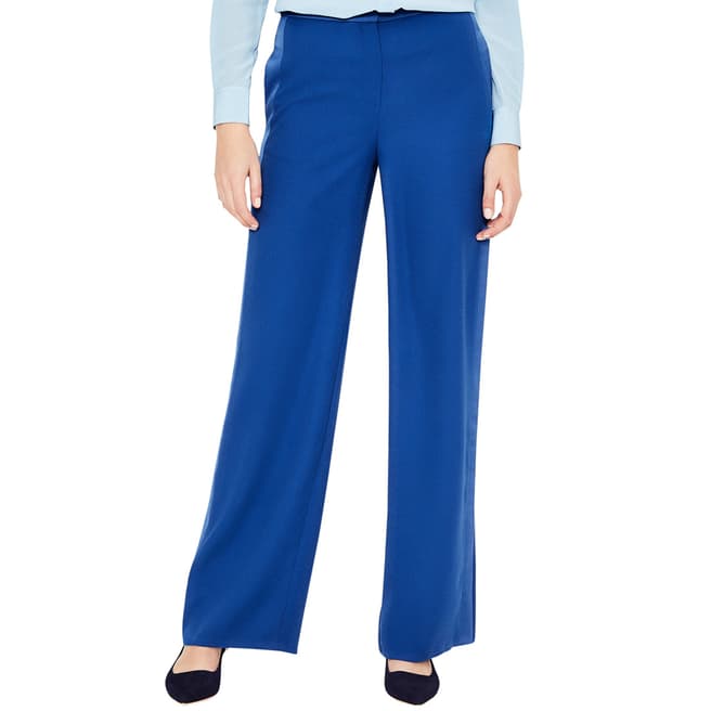 Boden Blue Exeter Wide Leg Trousers