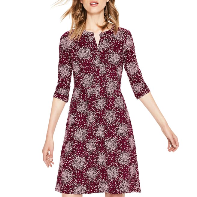 Boden Multi Red Briar Jersey Dress