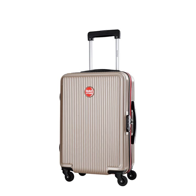 Bagstone Beige 4 Wheeled Goldy Cabin Suitcase 20.5cm
