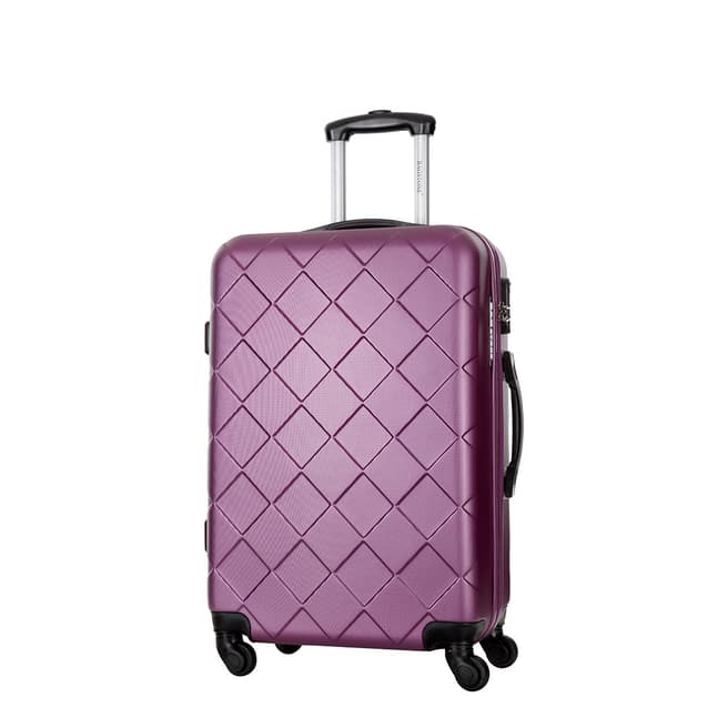 Bagstone Purple 4 Wheeled Lewis Suitcase 50cm