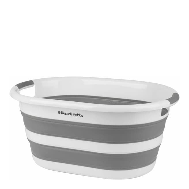 Russell Hobbs Collapsible Plastic Oval Laundry Basket