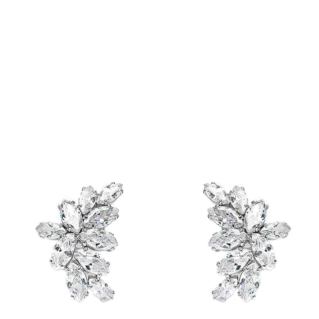 Chloe Collection by Liv Oliver Silver Plated Multi Marquise Crystal Earrings