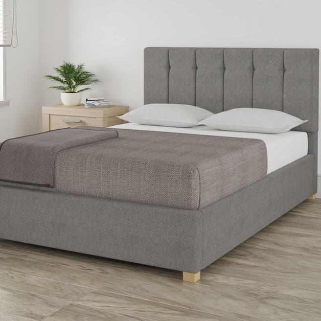 Aspire Furniture Pimlico Grey Double Eire Linen Ottoman Bed