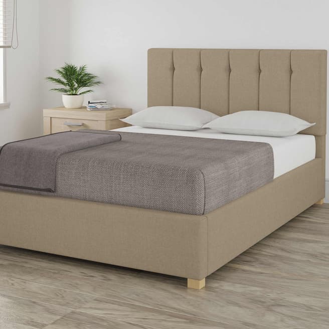 Aspire Furniture Pimlico Natural Superking Eire Linen Ottoman Bed