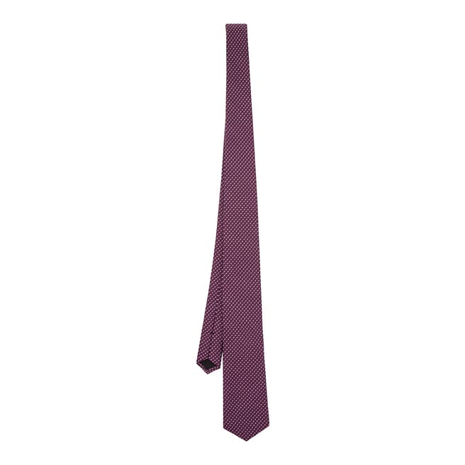 BOSS Purple Patterned Silk Tie