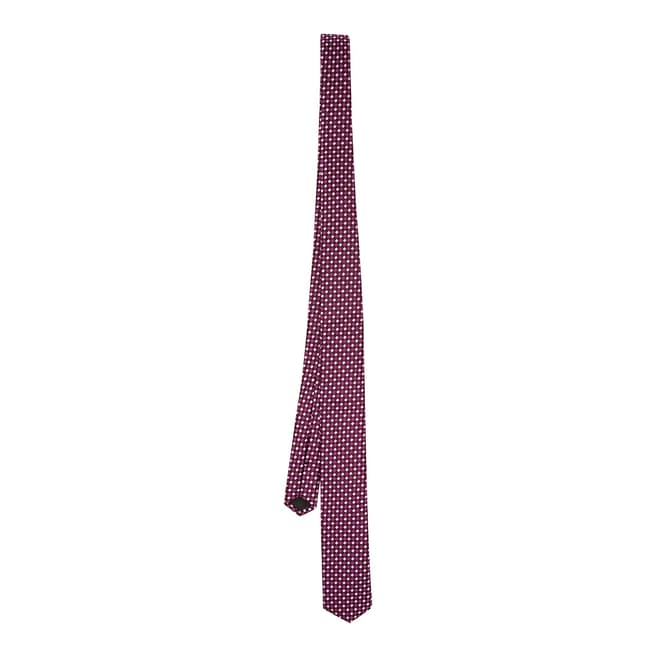 BOSS Purple Square Silk Tie