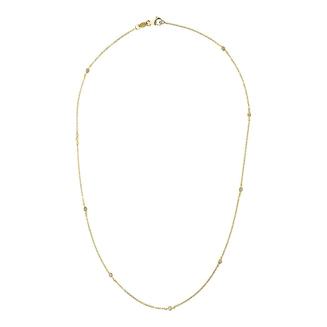 Pretty Solos Gold Tiffany Diamond Necklace 0.1cts