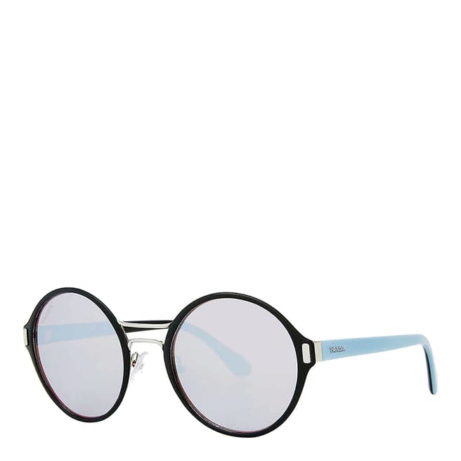 Prada Women's Black/Silver Prada Sunglasses 54mm