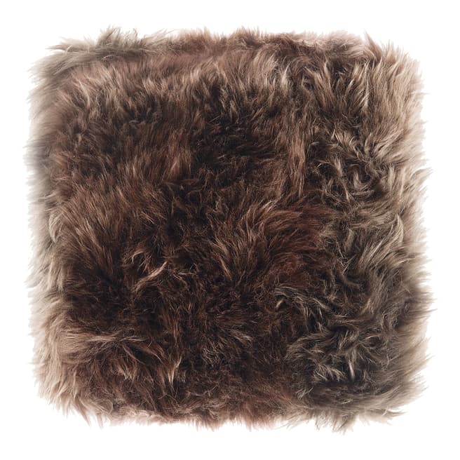 Royal Dream Taupe Sheepskin Cushion 30x30cm