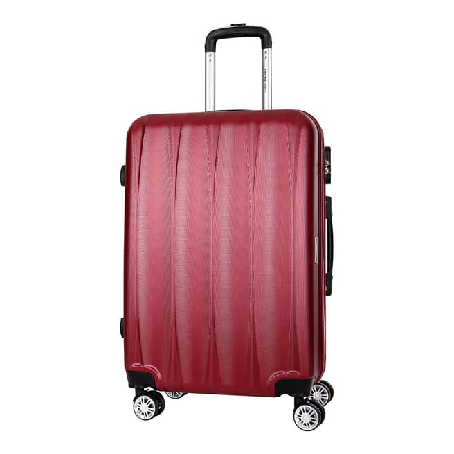 Travel One Burgundy Eastend 8 Wheel  Suitcase 70cm
