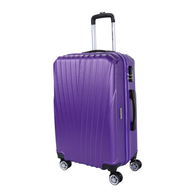 Travel One Purple Elson 8 Wheel  Suitcase 70cm
