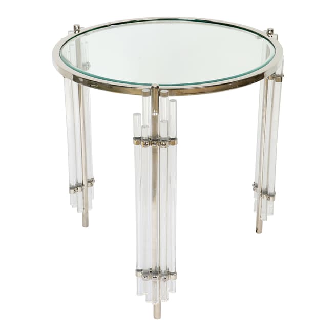Culinary Concepts Art Deco Side Table With Acrylic Legs