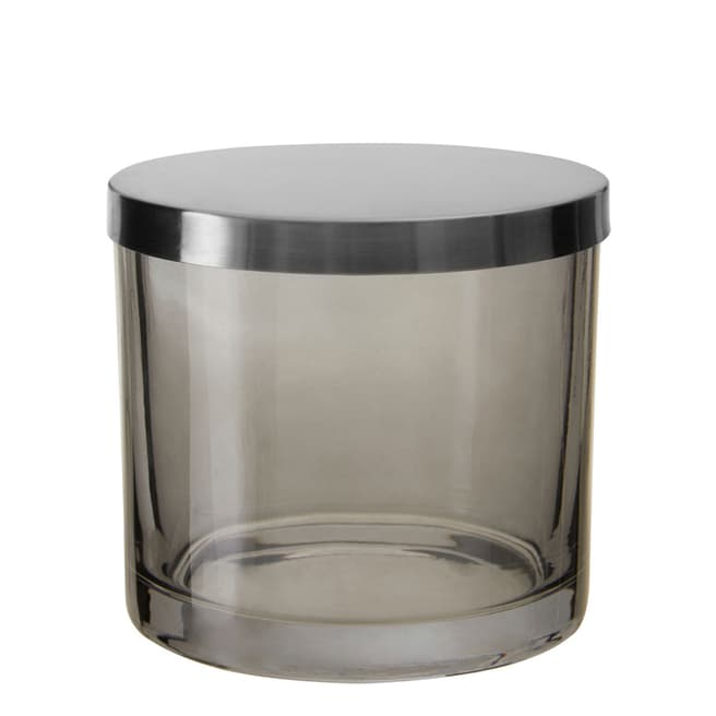 Premier Housewares Ridley Glass Cotton Jar, Grey