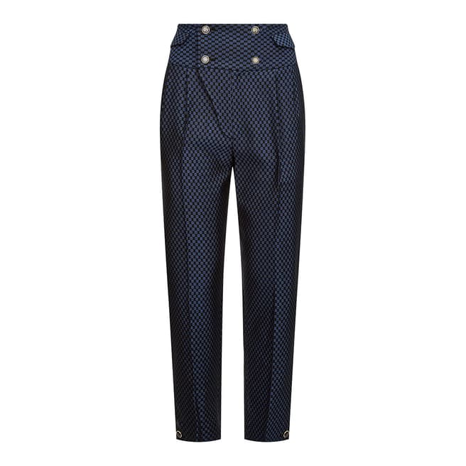 Temperley London Navy Element Waisted Trousers