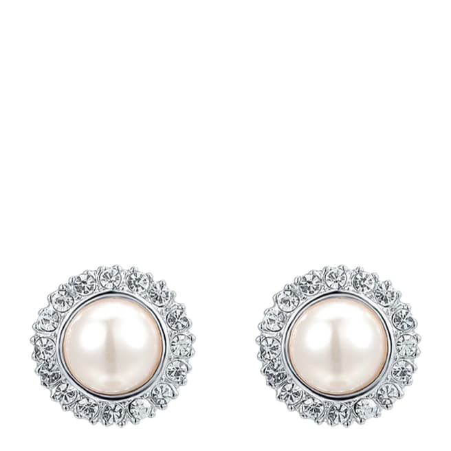 Ma Petite Amie Pearl Earrings with Swarovski Crystals