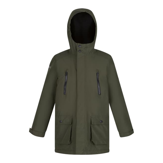 Regatta Dark Khaki Kelby Waterproof Jacket