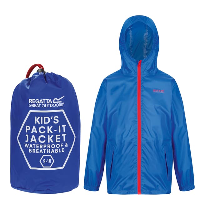 Regatta Boy's Oxford Blue Waterproof Shell Jacket