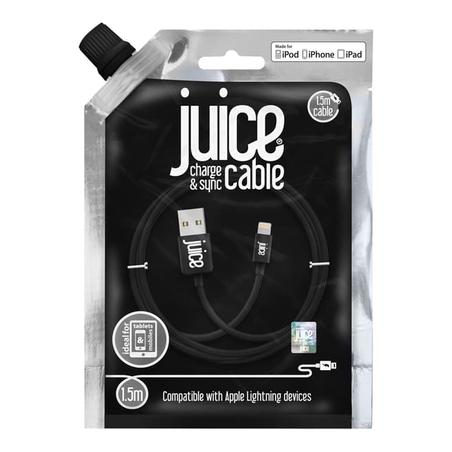 Juice Black Lightning Cable, 1.5m