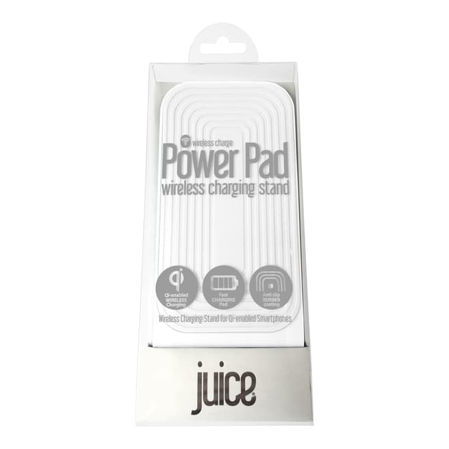 Juice White Wireless Charger Power Pad
