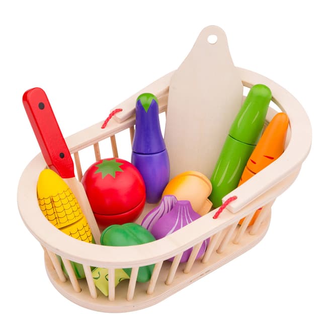 New Classic Toys Cutting Meal, Vegetable Basket