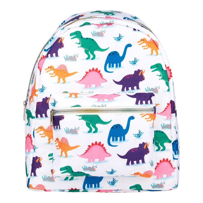 Sass & Belle White/Multi Roarsome Dinosaurs Backpack