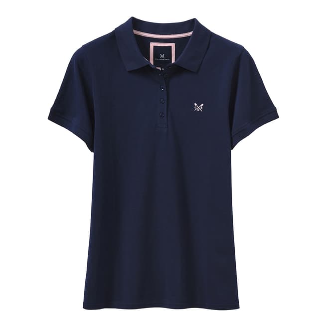 Crew Clothing Navy Exmouth Solid Polo Shirt
