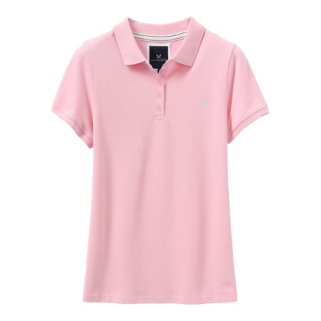 Crew Clothing Pink Exmouth Solid Polo Shirt